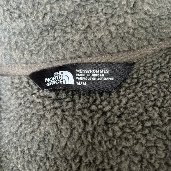 Greenish brown THE NORTH FACE Men's Fleece Half Zip Pullover Sweatshirt. Sz: M - Picture 3 of 8